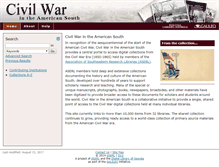 Tablet Screenshot of american-south.org